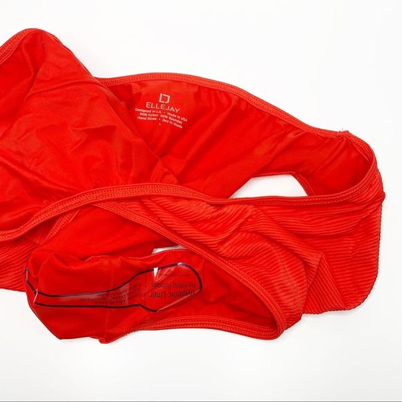 ELLEJAY Kristin One Piece Swimsuit Red Size Large - Picture 6 of 7